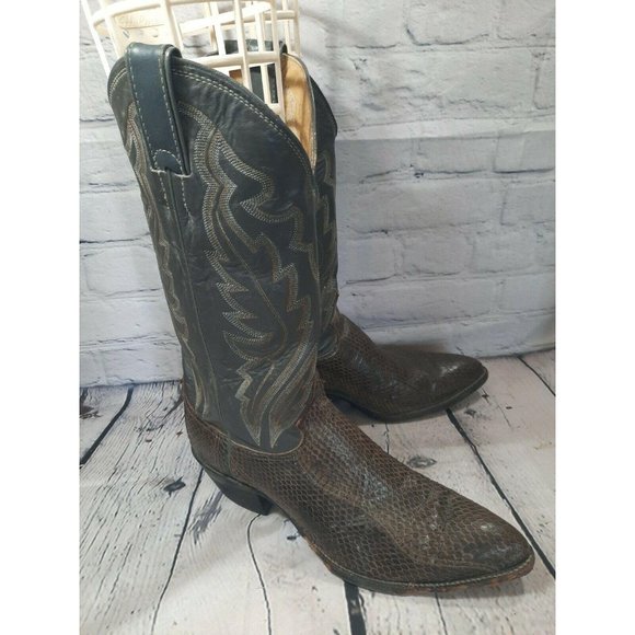 justin snake skin boots